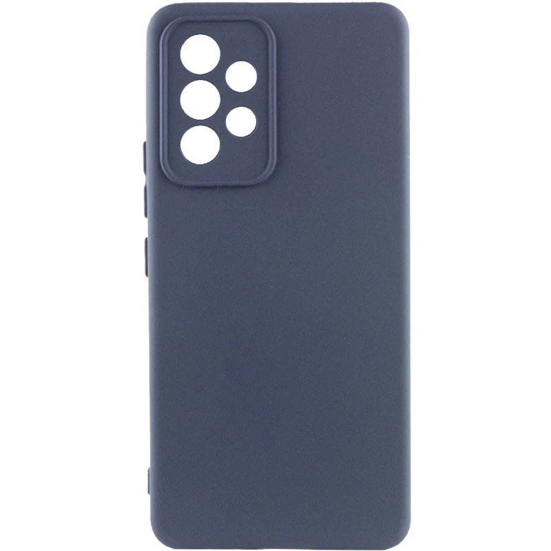 Чохол Silicone Case Lakshmi Plus з закритою камерою на Samsung Galaxy A33 5G – Синій / Midnight Blue. Фото 1 з 4