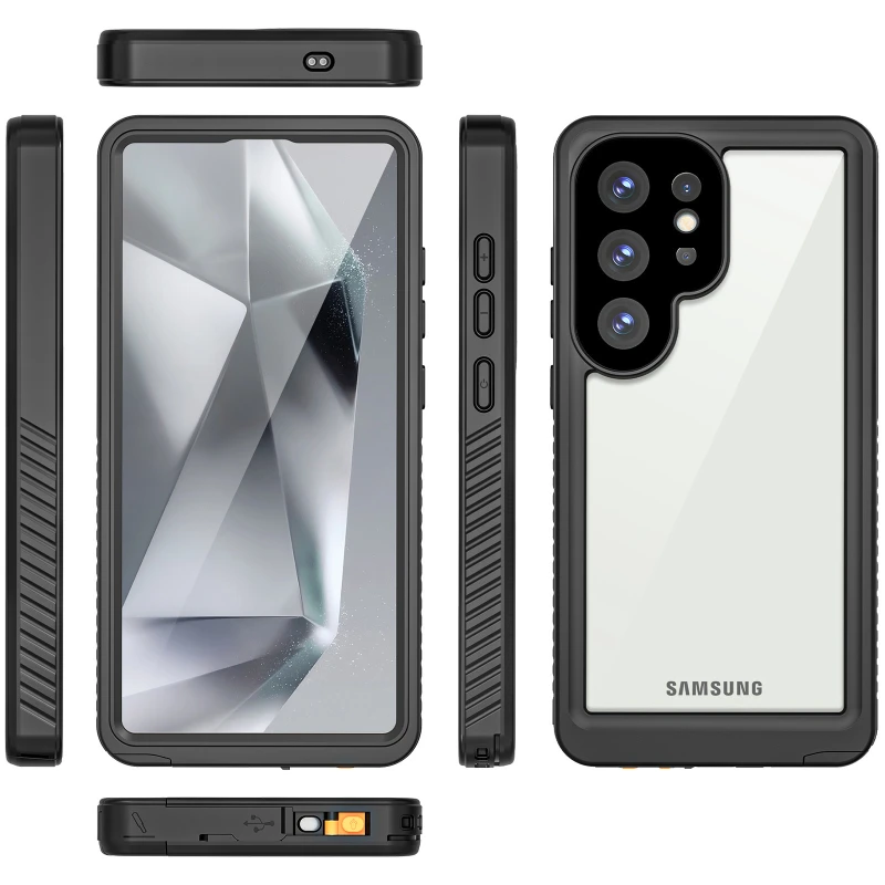 Shellbox водонепроникний чохол на Samsung Galaxy S25 Ultra – Чорний. Фото 4 з 4