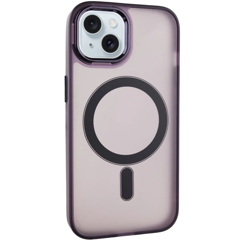 Кольоровий TPU+PC з MagSafe на Apple iPhone 14 (6.1") – Dark Purple. Фото 2 з 10