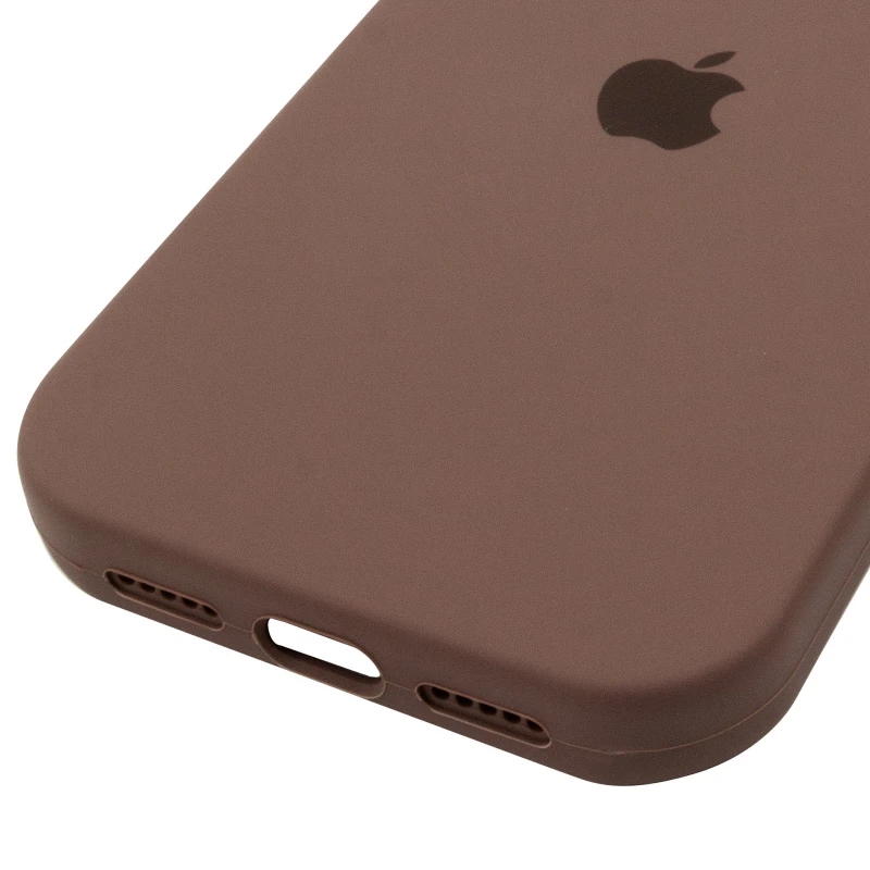 Чехол Silicone Case (AA) Logo with MagSafe для Apple iPhone 17 Pro Max (6.9") – Коричневый / Brown. Фото 6 из 6