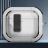 Футляр протиударний Locking Button для навушників Airpods 4 – White. Фото 2 з 6
