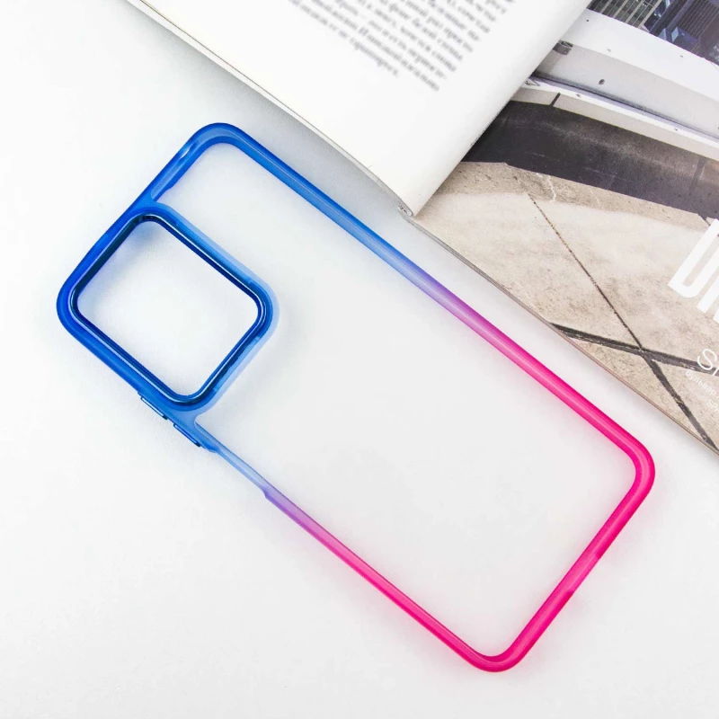 Силіконовий чохол фреш на Xiaomi Redmi 13C – Рожевий / Синій. Фото 4 з 9
