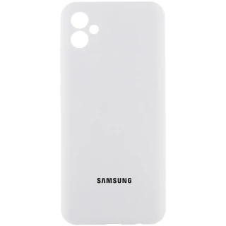 Чехол Silicone Case Lakshmi Premium L с закрытой камерой для Samsung Galaxy A05 — Белый / White