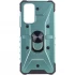 Ударостойкий чехол Pathfinder с кольцом для Xiaomi Redmi Note 11 (Global) / Note 11S – Зеленый / Green. Фото 1 из 5
