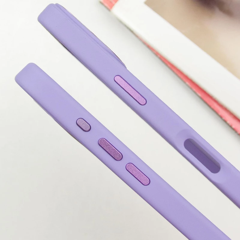 TPU чохол Bonbon з металевими кнопками та MagSafe на Apple iPhone 16 – Бузковий / Dasheen. Фото 6 з 8