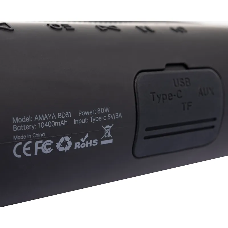 Bluetooth Колонка Amaya BD31 Subwoofer 80W – Black. Фото 6 з 10