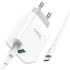 СЗУ HOCO C80A Rapido PD20W+QC3.0 Type-C + USB + Type-C to Type-C cable – Белый. Фото 2 из 6