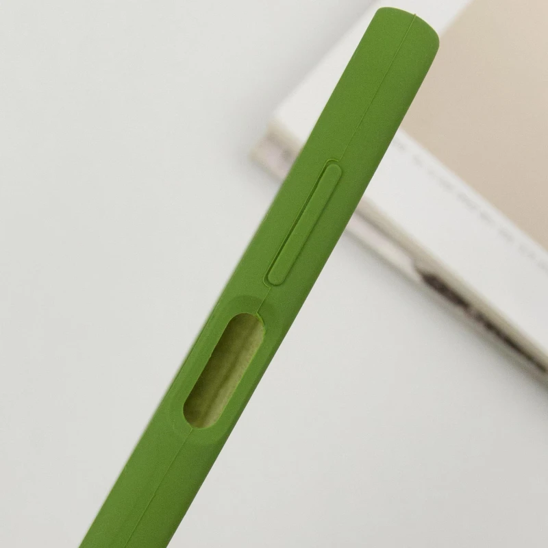 Чохол Silicone Case Lakshmi Plus з закритою камерою на Samsung Galaxy A17 4G/5G – Зелений / Dark green. Фото 5 з 6