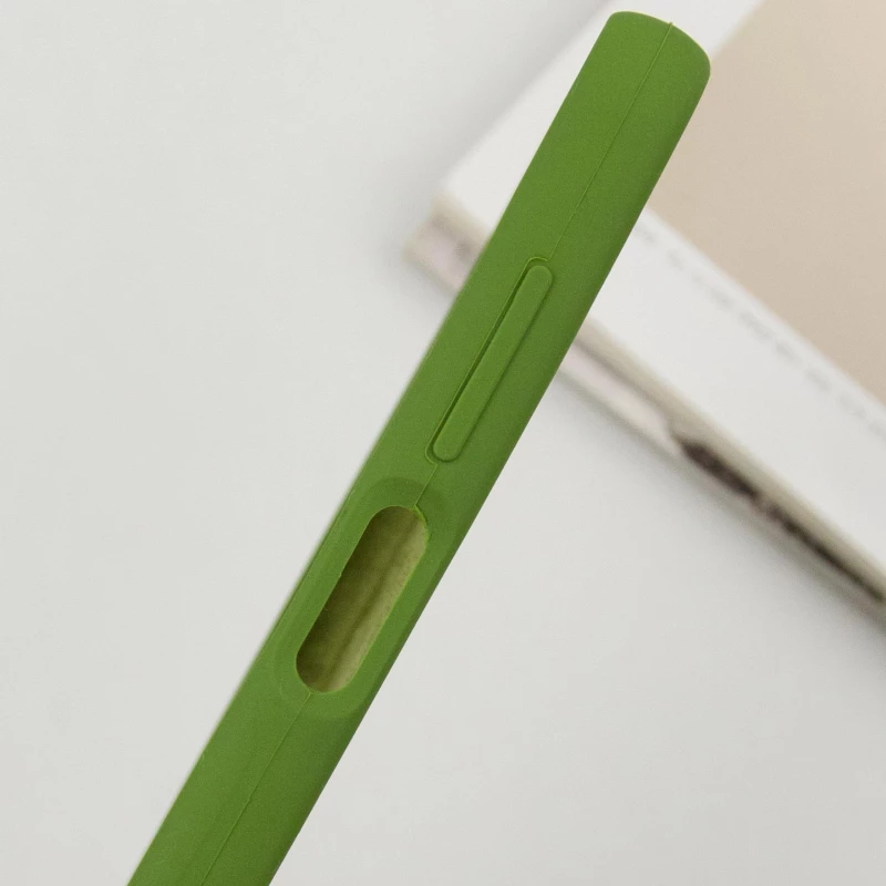 Чохол Silicone Case Lakshmi Plus з закритою камерою на Samsung Galaxy A25 5G – Зелений / Dark green. Фото 9 з 10