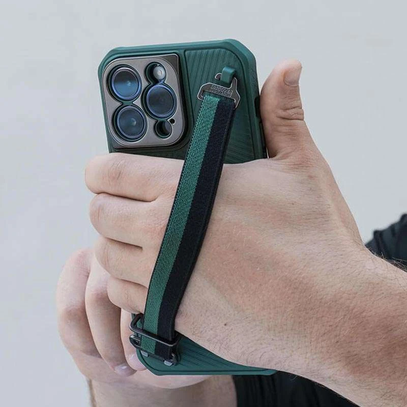 Карбована накладка Nillkin Strap Case на Apple iPhone 14 Pro Max (6.7") – Green. Фото 6 з 6