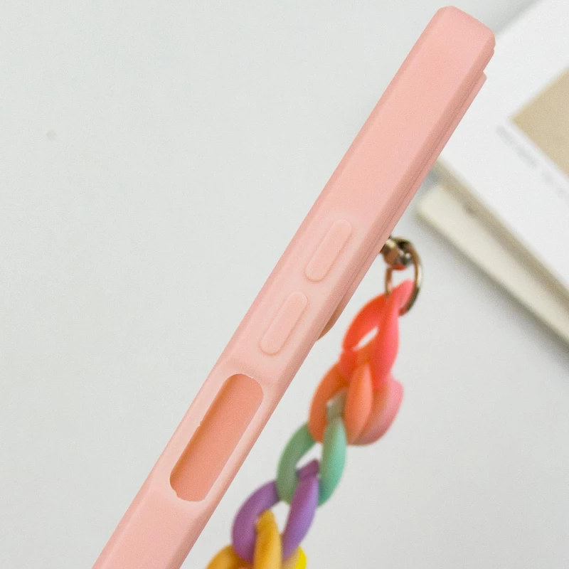 Чехол Heart с цепочкой для Xiaomi Redmi Note 12 4G – Pink Sand. Фото 6 из 7