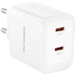 МЗП Borofone BN31 Cargador PD45W (2USB-C) фото 1 з 1