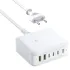 СЗУ Baseus EnerFill FH21 PD120W+QC3.0 6in1 (2USB-A/4C) (E0120T) – Moon White. Фото 2 из 3