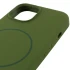 Чохол Silicone Armor Max no logo with MagSafe для Apple iPhone 12 (6.1") – Зелений / Dark Olive. Фото 6 з 7