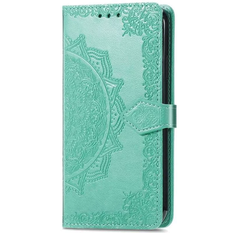 Шкіряний чохол-книжка Art Case з візитницею для Xiaomi 11T / 11T Pro – Бірюзовий. Фото 1 з 5