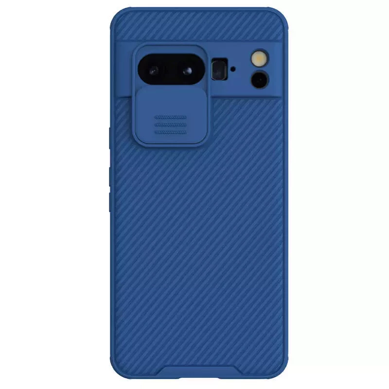 

Карбоновая накладка Nillkin Pro со шторкой для камеры для Google Pixel 8 Pro (Blue)