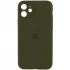 Чохол Silicone Case з захистом камери на Apple iPhone 12 (6.1") – Зелений / Dark Olive. Фото 1 з 1