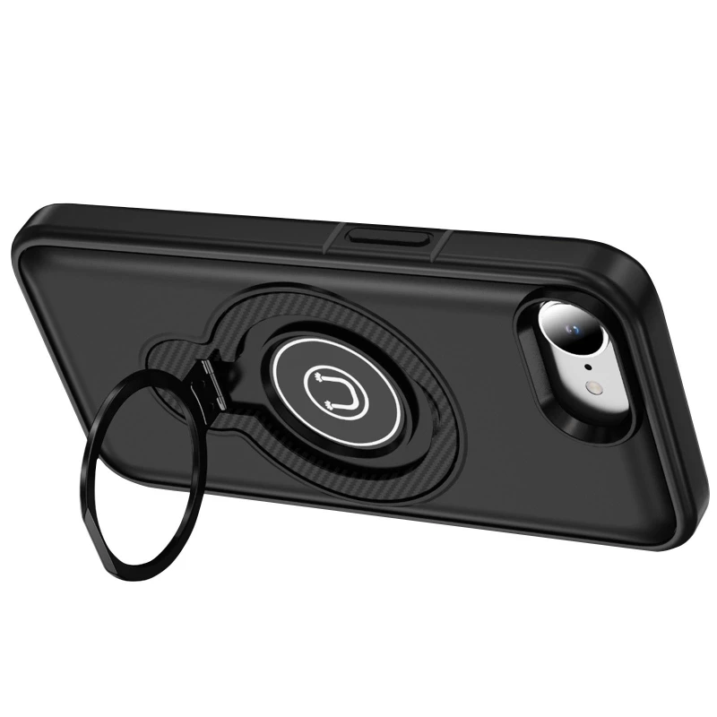 TPU+Textured PC Magnet для Apple iPhone 16e (6.1") – Black. Фото 2 з 5