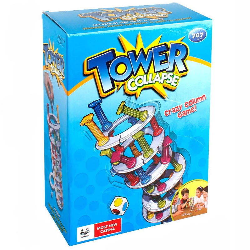 Настільна інтерактивна гра Ummi 707-59 Collapsing Tower Game – Blue. Фото 3 з 6