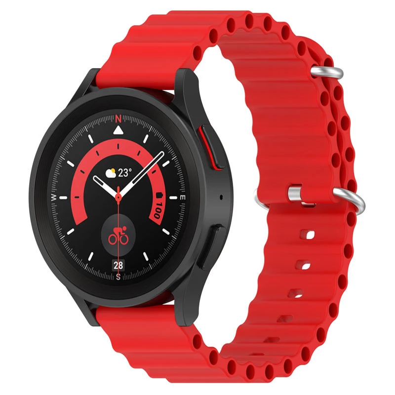 

Ремешок Ocean Band для Smart Watch 20mm (Красный / Red), Червоний / red