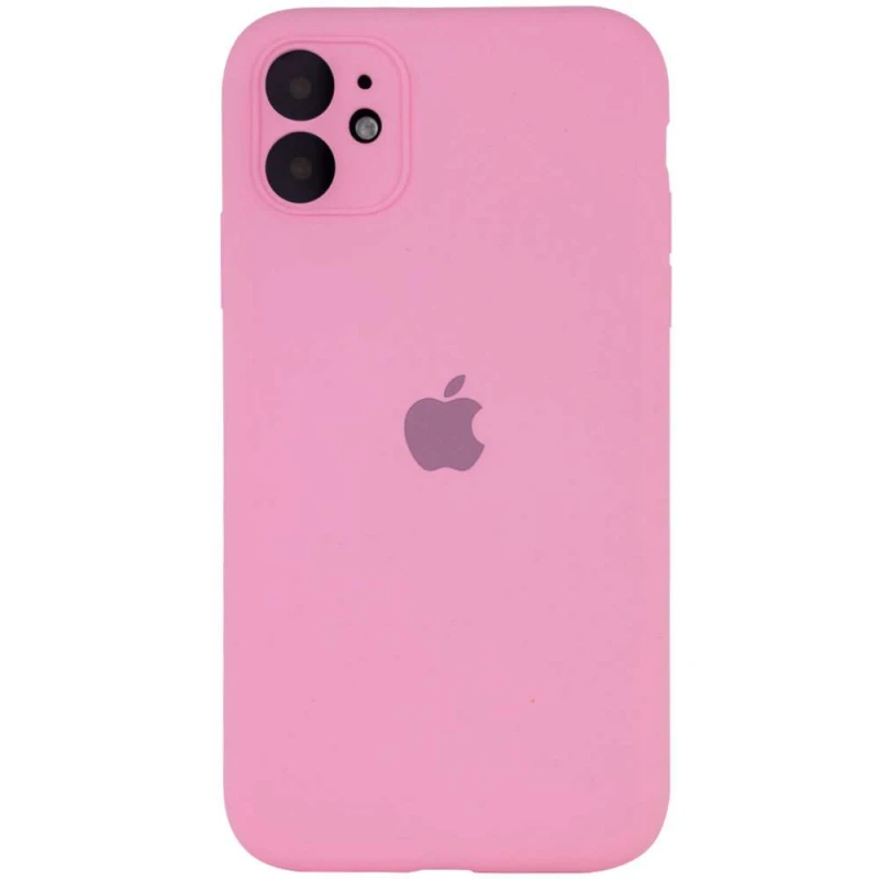 

Чохол Silicone Case з захистом камери на Apple iPhone 12 (6.1") (Рожевий / Light pink)