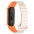 Ремінець Dual-color Magnetic для Xiaomi Mi Band 7/6/5/4/3 – White / Orange. Фото 2 з 4