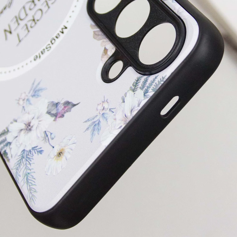 TPU+PC чохол Secret Garden with MagFit для Samsung Galaxy S24+ – White. Фото 10 з 12