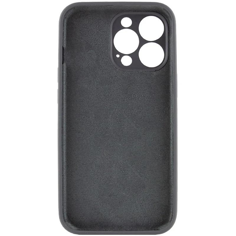 Чехол с защитой камеры Silicone Case для Apple iPhone 18 – Серый / Dark Gray. Фото 2 из 4