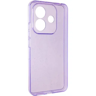 Блестящий силиконовый чехол на Xiaomi Redmi Note 17 — Purple