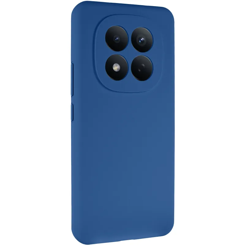 Чехол Silicone Case Lakshmi Premium з закритою камерою на Xiaomi Redmi Note 14 Pro+ 5G – Синий / Denim Blue. Фото 2 из 6