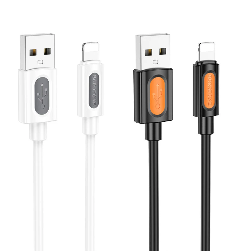 Дата кабель Borofone BX114 Structure USB to Lightning 2.4A (1m) фото 1 з 1