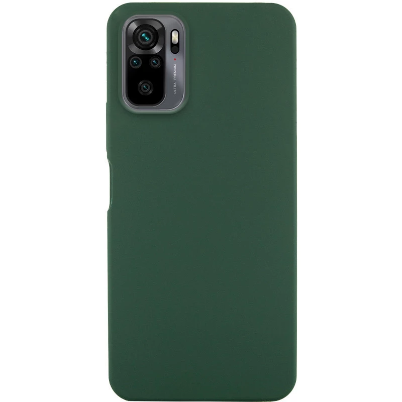 Чохол Silicone Case Lakshmi Elit на Xiaomi Redmi Note 10 / Note 10s – Зелений / Dark green. Фото 1 з 2