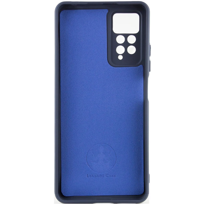 Чохол Silicone Case Lakshmi Premium з закритою камерою на Xiaomi Redmi Note 11 Pro 4G/5G – Темно-синій / Midnight blue. Фото 2 з 4