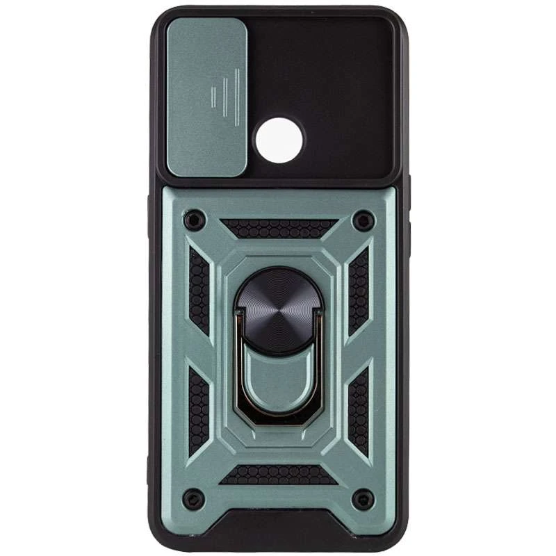 Протиударний чохол Serge Ring з захистом камери на Oppo A53 / A32 / A33 – Зелений. Фото 3 з 5