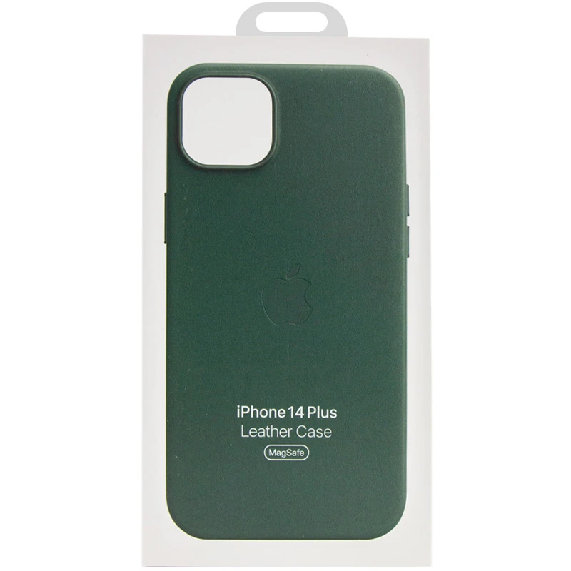 Кожаный чехол Silicone Case Premium с MagSafe для Apple iPhone 14 Plus (6.7") – Forest Green. Фото 8 из 8