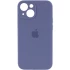 Чехол Silicone Case с защитой камеры для Apple iPhone 15 Plus (6.7") – Серый / Lavender Gray. Фото 1 из 4