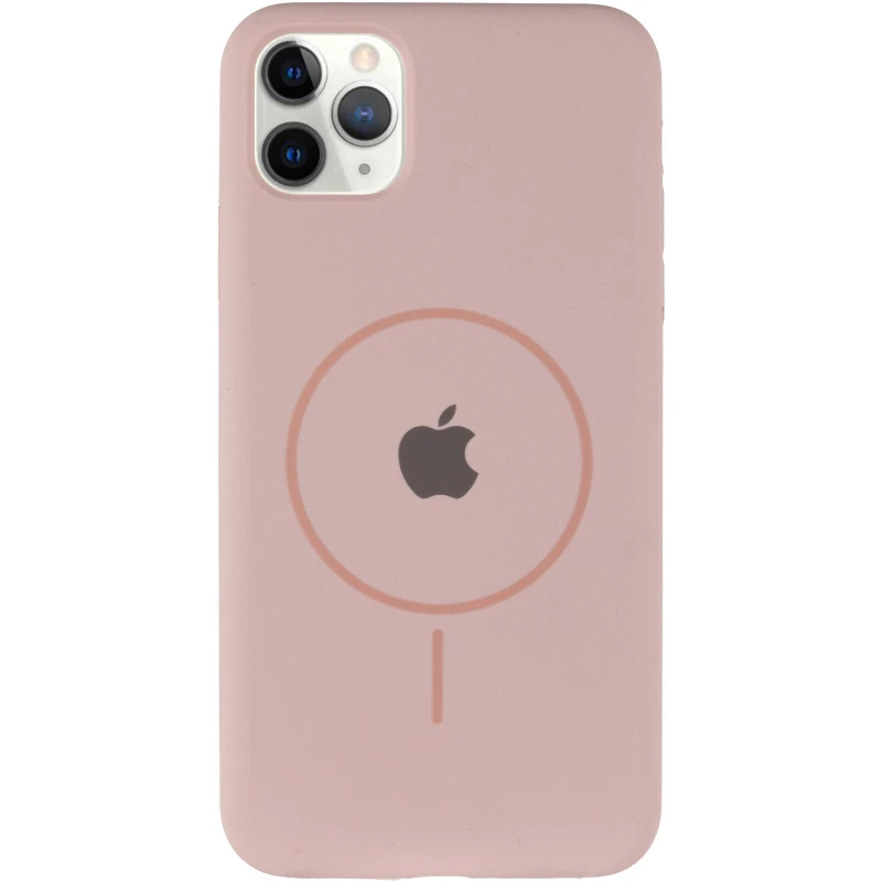 Чехол Silicone Armor Max with MagSafe для Apple iPhone 11 Pro Max (6.5") – Розовый / Pink Sand. Фото 5 из 14