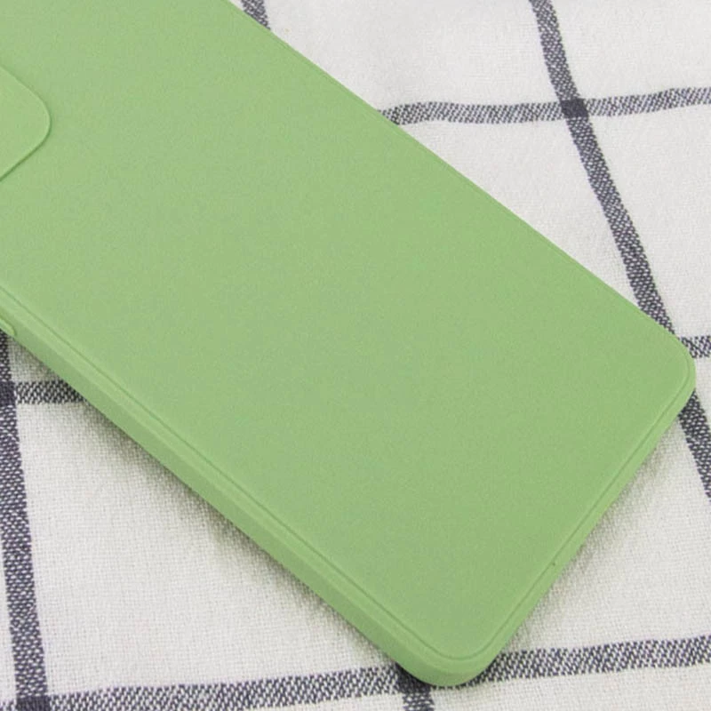 Кольоровий силіконовий чохол із захистом камери на Samsung Galaxy A32 (A326B) 5G – Фісташковий. Фото 2 з 3