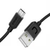 Дата кабель Usams US-SJ098 U-Turn Series USB to MicroUSB (1m) – Чорний. Фото 3 з 4