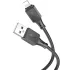 Дата кабель Hoco X101 Assistant USB to Lightning 2.4A (1m) – Black. Фото 3 из 5