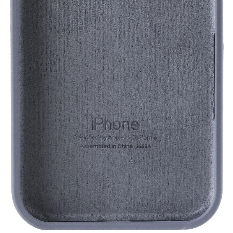 Чохол Silicone Case з закритим низом на Apple iPhone 16e (6.1") – Сірий / Lavender Gray. Фото 4 з 6