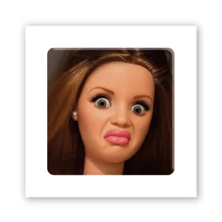 Стікер 3D до 5см Girl Collection — Eww, No