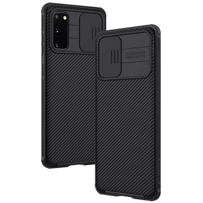 

Карбована накладка Nillkin зі шторкою для камери на Samsung Galaxy S20 (Чорний / Black)