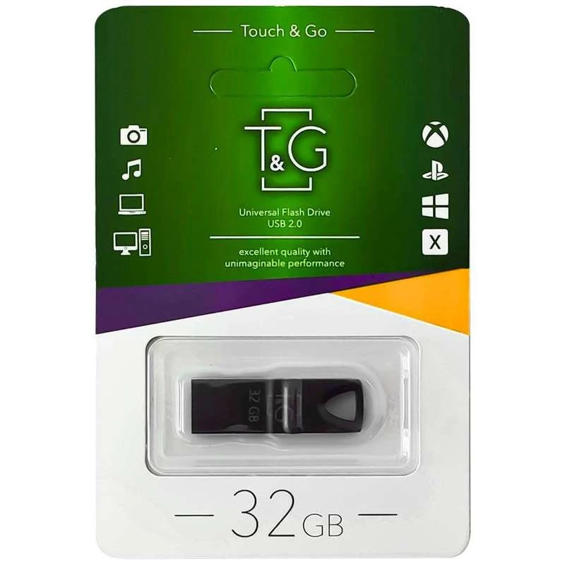 

Флеш-драйв USB Flash Drive T&G 117 Metal Series 32GB (Чорний)