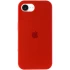 Чехол Silicone Case с закрытым низом для Apple iPhone 17e (6.1") – Красный / Red. Фото 1 из 6