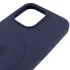 Чохол Silicone Case Full Protective (AA) V2 with MagSafe для Apple iPhone 15 Pro (6.1") – Темно-синій / Midnight blue. Фото 5 з 6