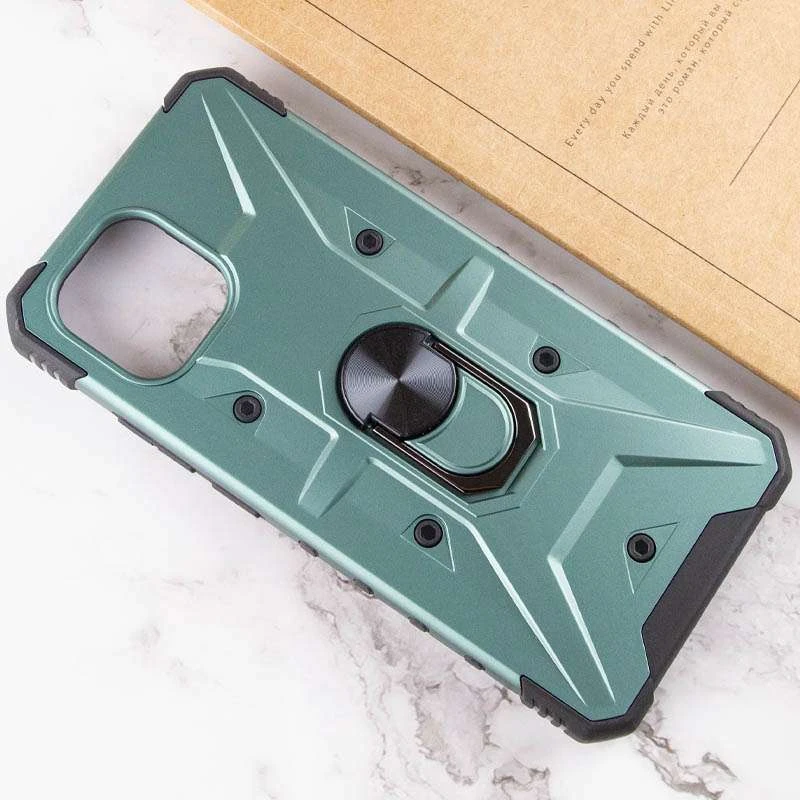 Ударостойкий чехол Pathfinder с кольцом для Xiaomi Redmi A1 / A2 – Зеленый / Green. Фото 5 из 5