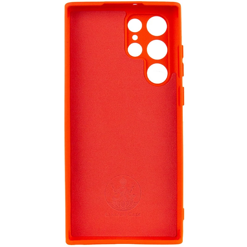 Чехол Silicone Case Lakshmi с закрытой камерой для Samsung Galaxy S22 Ultra – Красный / Red. Фото 6 из 11