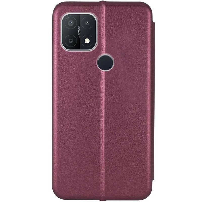 Чехол-книжка классический для Oppo A15s / A15 – Бордовый. Фото 4 из 4