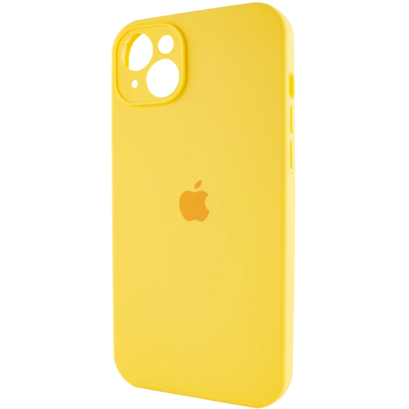 Чехол Silicone Case с защитой камеры для Apple iPhone 13 (6.1") – Желтый / Yellow. Фото 6 из 14